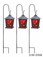Holiday Home Lantern Pathway Markers with Bat Design Perspective: Main