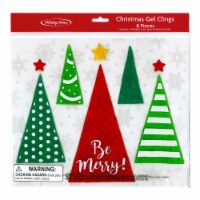 Holiday Home® Christmas Tree Gel Window Clings Perspective: Main