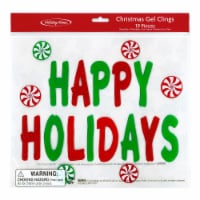 Holiday Home® Happy Holidays Gel Clings Perspective: Main