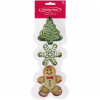 Holiday Home™ Tree Snowflake and Gingerbread Boy Cookie Cutter Set Perspective: Main