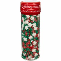 Holiday Home™ Snowflake Sprinkles - Green/White/Red Perspective: Main
