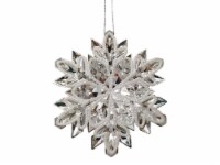 Holiday Home 3D Snowflake Christmas Ornament - White/Silver Perspective: Main