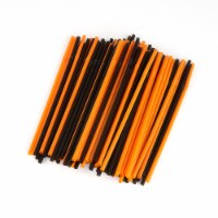 Everyday Living Halloween Straws - Orange/Black