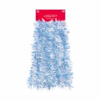 Holiday Home® Mega Wide Metallic Tinsel Garland - Ice Blue Perspective: Main