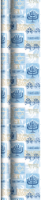 Holiday Home® Hanukkah Gift Wrap - White/Blue Perspective: Main