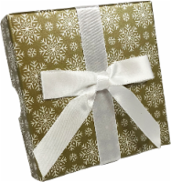 Holiday Home Snowflake Gift Card Box - Gold/White Perspective: Main
