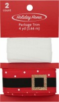 Holiday Home® Package Ribbon Trim Santa Belt - 2 pk Perspective: Main
