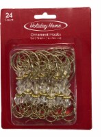 Holiday Home™ Ornament Hooks - 24 Pack - Gold Perspective: Main