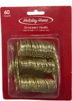Holiday Home™ Christmas Ornament Hooks - Gold Perspective: Main