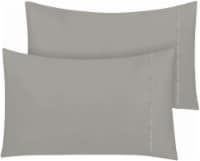 HD Designs 300 Thread Count Pillowcases - 2 Pack - Gray Perspective: Main