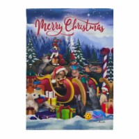 Holiday Home Holiday Dogs Suede Garden Flag Perspective: Main