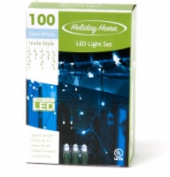 Holiday Home® 100 LED Icicle Style Lights - Cool White Perspective: Main