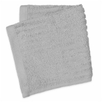 Everyday Living Dark Gray Texture Washcloth Perspective: Main
