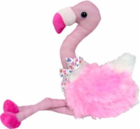 Holiday Home® Plush Flamingo with Heart Bow - Pink Perspective: Main