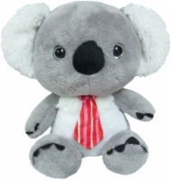 Holiday Home® Plush Koala Bear with Tie - Gray/Red Perspective: Main