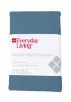 Everyday Living® Cotton/Polyester 200 Thread Count Pillow Cases - 2 Pack - Provincial Blue Perspective: Main
