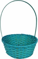 Holiday Home® Round Easter Basket - Turquoise Perspective: Main