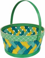 Holiday Home® Round Lattice Weave Easter Basket Perspective: Main