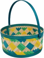 Holiday Home® Round Diamond Weave Easter Basket Perspective: Main