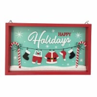 Holiday Home™ Embellished Happy Holidays Wall Sign