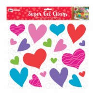 Holiday Home Heart Gel Clings - 19 Piece Perspective: Main