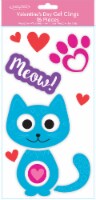 Holiday Home® Meow Cat Valentine's Gel Clings - 16 Pieces Perspective: Main