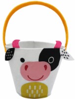 Holiday Home Easter Cow Felt Basket Perspective: Main