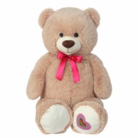 Holiday Home Tan Jumbo Plush Bear Perspective: Main