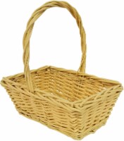 Holiday Home Rectangular Willow Easter Basket - Tan Perspective: Main