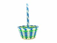 Holiday Home Bamboo Basket - Blue Perspective: Main