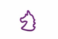 Holiday Home Unicorn Valentine Cookie Cutter - Purple Perspective: Main