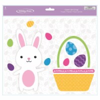 Holiday Home® Bunny & Basket Gel Cling Perspective: Main