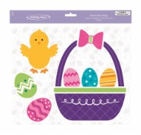 Holiday Home® Chick/Basket Gel Cling Perspective: Main