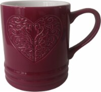 Holiday Home® Valentine's Embossed Heart Mug - Red Perspective: Main