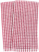 Everyday Living Mini Woven Check Kitchen Towel Set - Red/White Perspective: Main