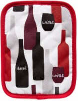 Everyday Living Red Wine Print Pot Holder Perspective: Main