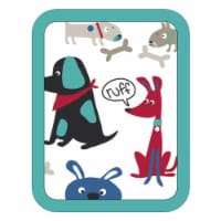 Everyday Living Dog Print Pocket Oven Mitt - Blue/White
