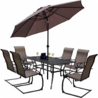 HD Designs Outdoors Monterey Dining Set - Brown Perspective: Main