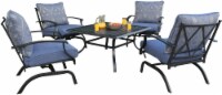 HD Designs Outdoors Fremont Dining Set - Blue Perspective: Main