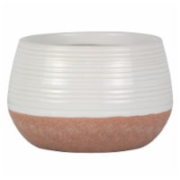 Joy of Gardening® Brinn Planter - Faux Terracotta/White