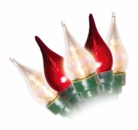 Holiday Home Shimmering Flame Lights - Red/Clear Perspective: Main
