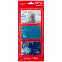 Holiday Home® Midnight Glow Adhesive Gift Tags Perspective: Main