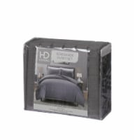 HD Designs® Seersucker Duvet Cover Set - 3 Piece - Gray