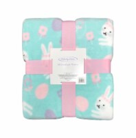 Holiday Home® Easter Bunny Garden Throw Blanket Perspective: Main