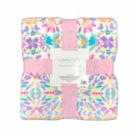 Holiday Home™ Microplush Easter Throw - Floral Burst Perspective: Main
