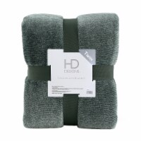 HD Designs® Microplush Blanket - Green Perspective: Main