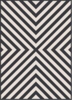 HD Designs Outdoors Cape Rose Rug - Black/White Perspective: Main