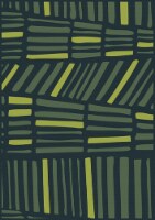 HD Designs Outdoors Woven Lines Rug - Deep Teal Perspective: Main