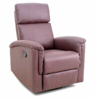 HD Designs Hayden Brown Swivel Recliner Perspective: Main