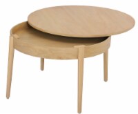 Dip™ Ayden Swivel Top Round Coffee Table - Natural Perspective: Main